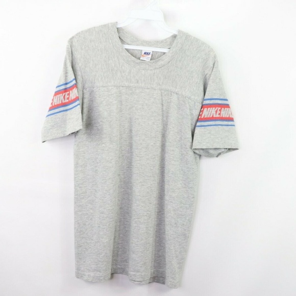 Nike Other - Vintage 70s Nike Spell Out Short Sleeve Shirt Gray